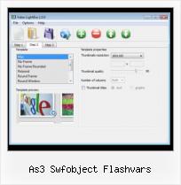 HTML Add Video as3 swfobject flashvars