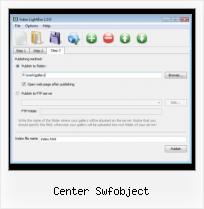 SWFobject Visibility Hidden center swfobject