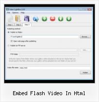 Insert SWF into HTML embed flash video in html