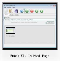 Embed FLV File in Web Page embed flv in html page