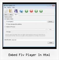 Embed FLV Dreamweaver embed flv player in html