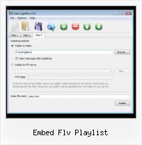jQuery Inline Video embed flv playlist