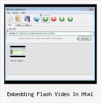 Ajax Lightbox Video Album embedding flash video in html