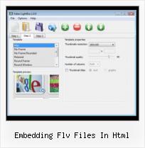 Video Popup Window embedding flv files in html