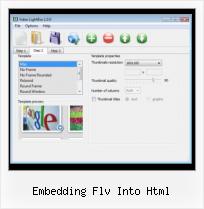 Embed FLV in Iweb embedding flv into html