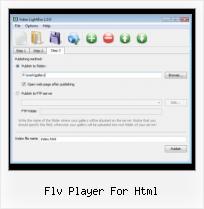 Javascript Video Window flv player for html