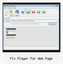 HTML Video Background flv player for web page
