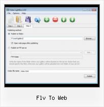 How to Embed FLV File in HTML flv to web