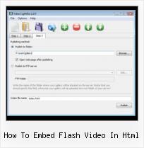 HTML Video Web Codes how to embed flash video in html