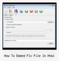 Convert HTML Video to Wmv how to embed flv file in html