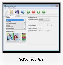 Javascript Video Player swfobject api