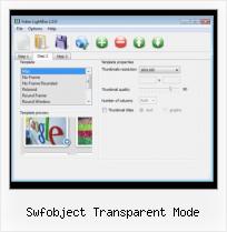 How to Embed FLV to Web Page swfobject transparent mode