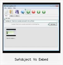 Embed SWF into HTML swfobject vs embed