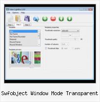 Embed SWF Files in HTML swfobject window mode transparent