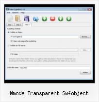 Free FLV Web Player wmode transparent swfobject