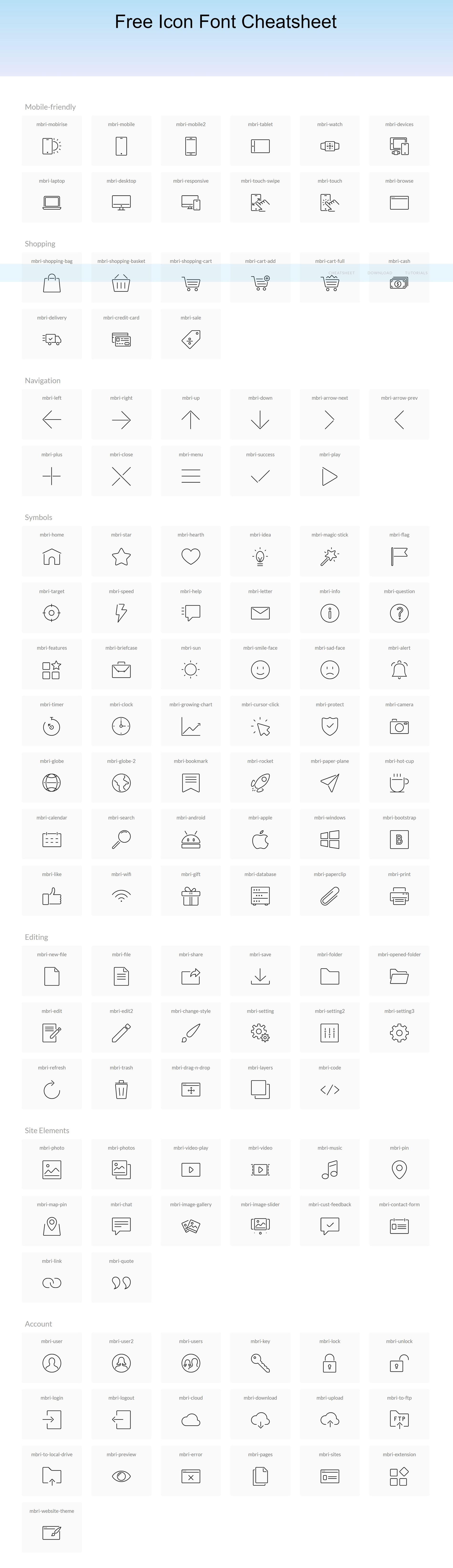  Icon Font