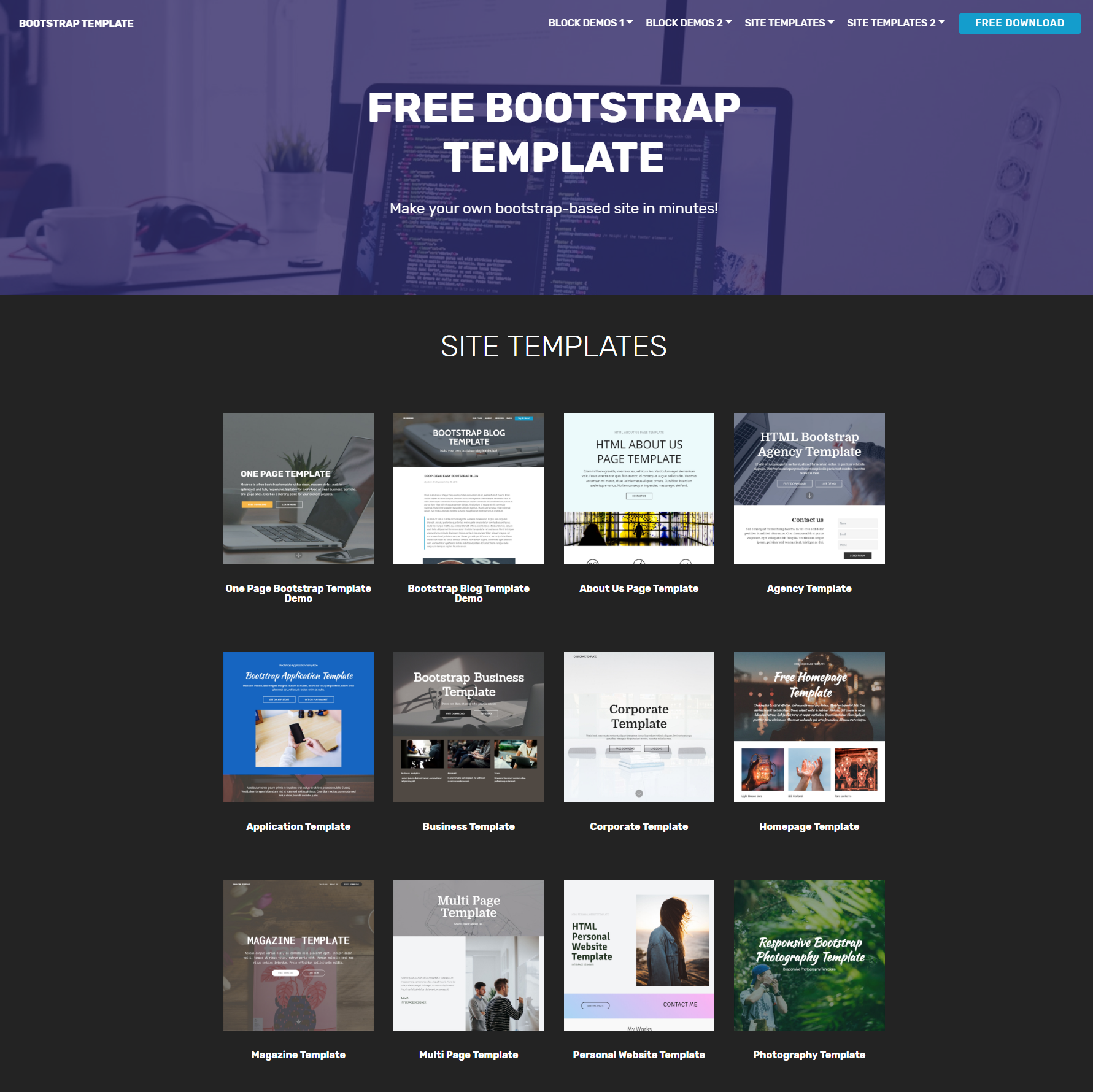 Best 57 Creative Responsive Bootstrap Templates of 2018
