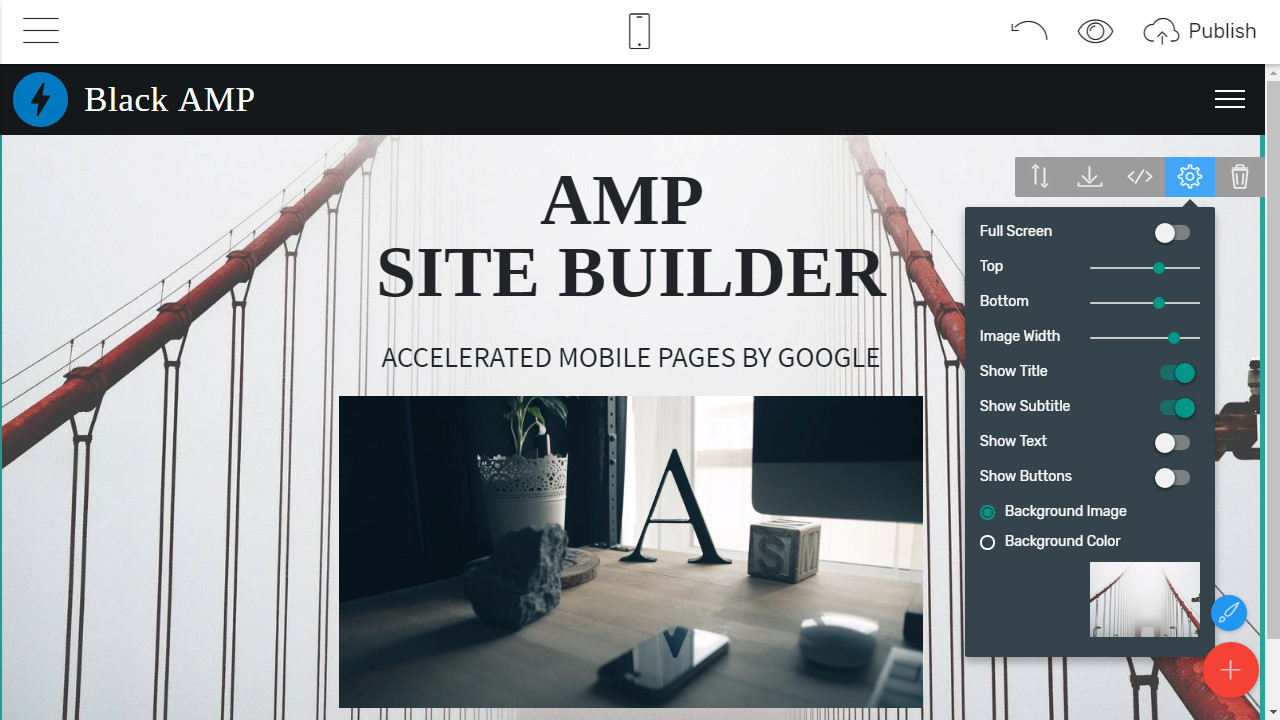 Mobile-friendly Page Builder
