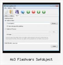 Video Javascript Examples as3 flashvars swfobject