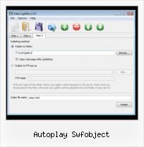 SWFobject Remove autoplay swfobject