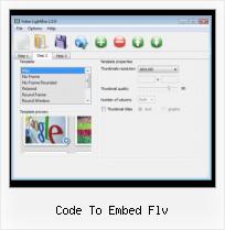 Embed A SWF code to embed flv