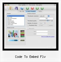 Embed FLV Video Code code to embed flv