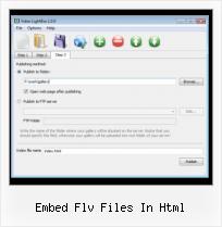 SWFobject Usage embed flv files in html