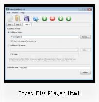 Add Vimeos embed flv player html