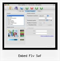 SWFobject Addvariable embed flv swf