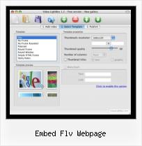 Add Streaming Video embed flv webpage