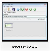 FLV HTML Example embed flv website