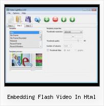 HTML Video Notepad embedding flash video in html