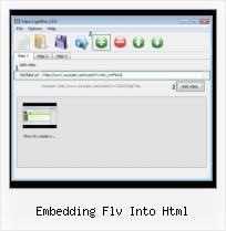 Video HTML Embed Code embedding flv into html