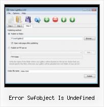 Video Gallery HTML error swfobject is undefined