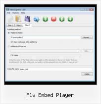 Embed Flash SWF in HTML flv embed player