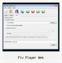 Put Video on Myspace flv player web