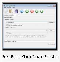 FLV Player For Web Page free flash video player for web