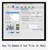 Embedding Facebook Video in Email how to embed a swf file in html