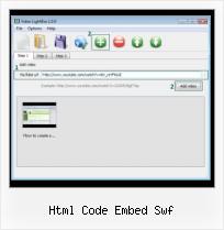 Put Video on HTML html code embed swf