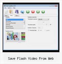SWFobject XHTML save flash video from web