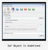 Embed FLV Blog swf object is undefined