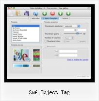 Embedding FLV HTML swf object tag