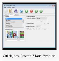 SWFobject Align Center swfobject detect flash version