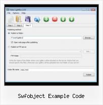 HTML Video on Web Page swfobject example code