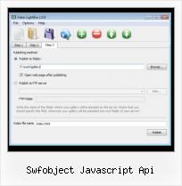 Javascript Video Playlist swfobject javascript api
