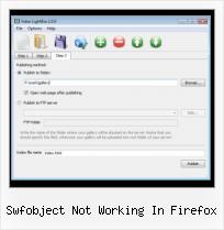 Show SWF in HTML swfobject not working in firefox