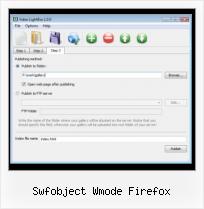 Embed SWF Autoplay swfobject wmode firefox
