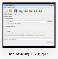 FLV HTML Code Generator web stunning flv player