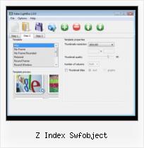 Javascript Video Button z index swfobject
